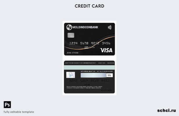 скачать цифровой шаблон Молдовы MoldindconBank эксклюзивного шаблона кредитной к